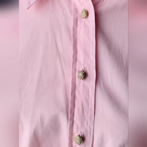 J Crew Pink Button-Up Shirt - Picture 3 of 16